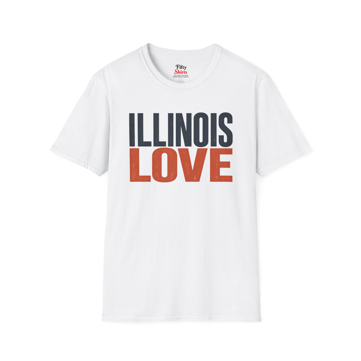 Illinois Love Unisex Softstyle T Shirt State Name Graphic Tee