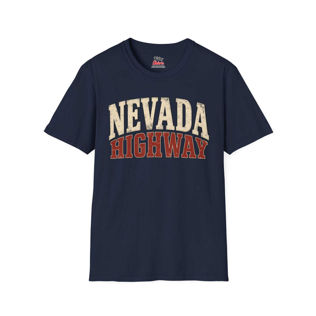 Nevada Highway Unisex Softstyle T Shirt State Name Graphic Tee