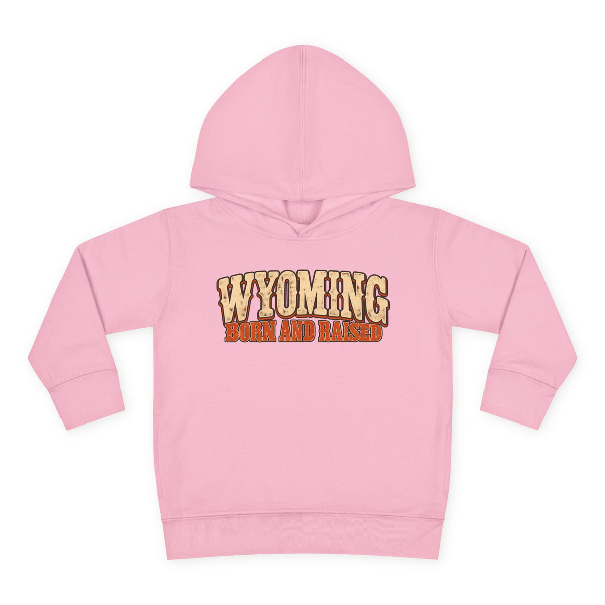 Wyoming Born and Raised Vintage 1970s Western Unisex Toddler Pullover Fleece Hoodie