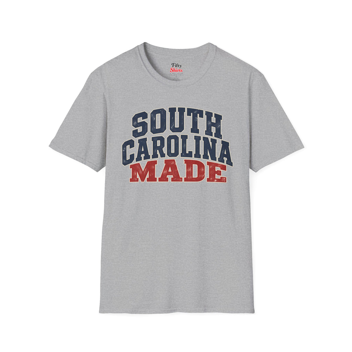 South Carolina Made Unisex Softstyle T Shirt State Name Graphic Tee