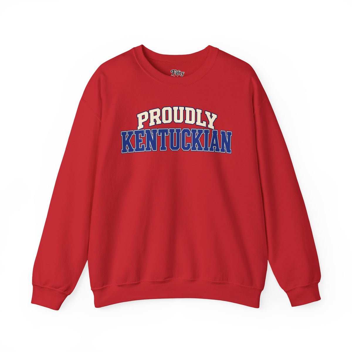 Proudly Kentuckian Kentucky Unisex Crewneck Sweatshirt State Name Graphic