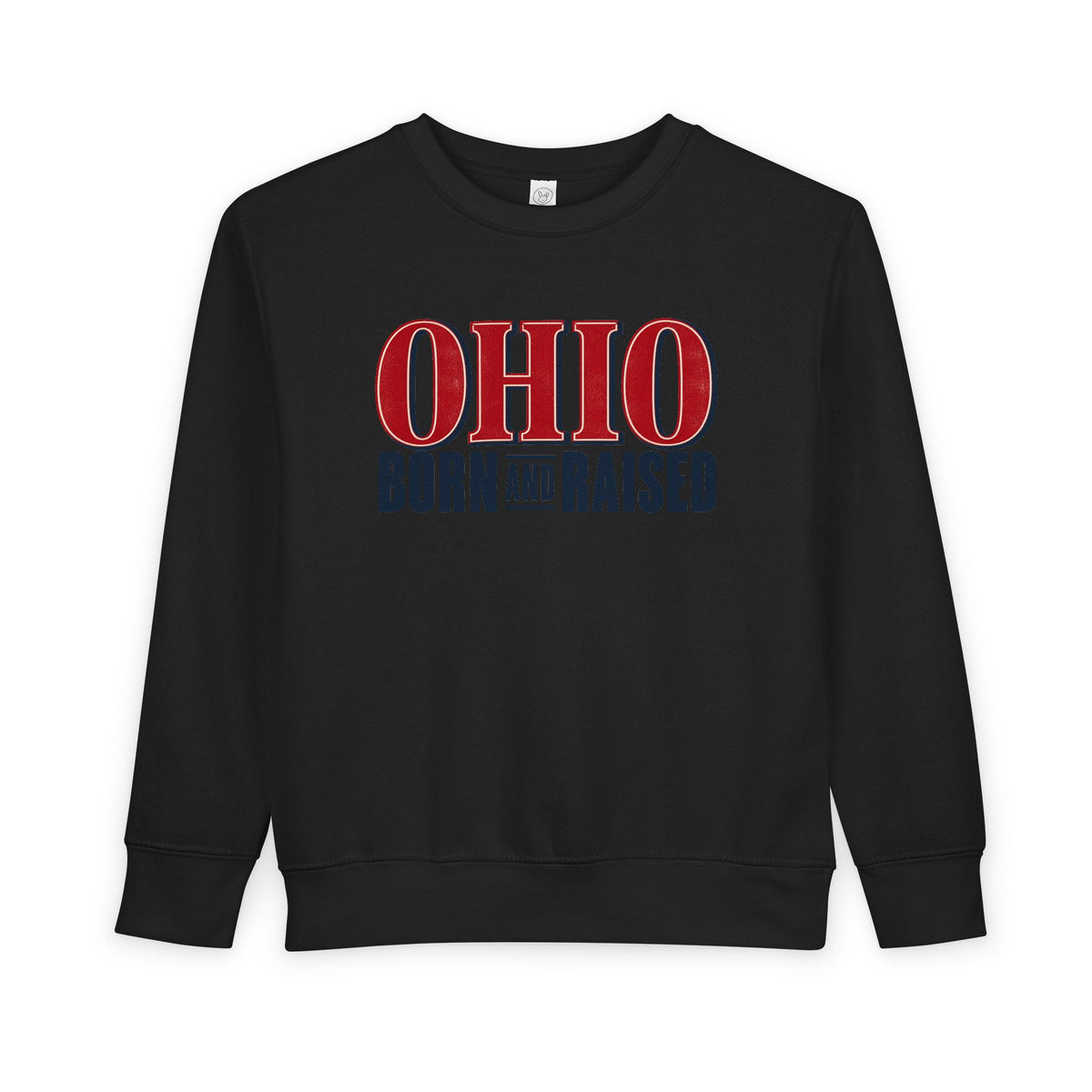 Ohio Born and Raised Premium Heritage Unisex Toddler Sweatshirt