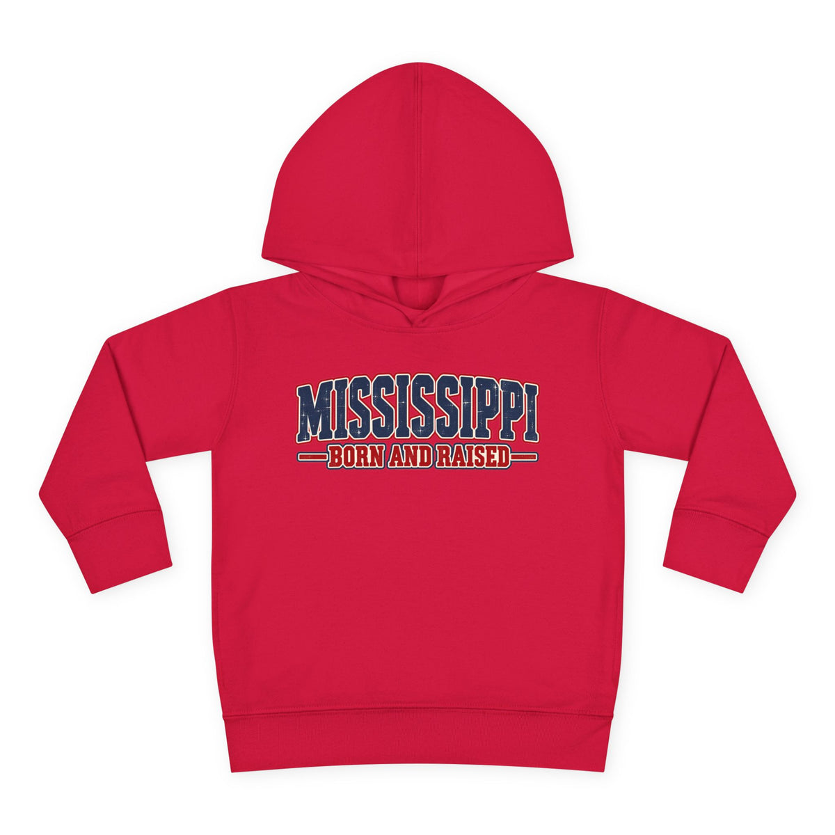Mississippi Born and Raised Old-School Sign Unisex Toddler Pullover Fleece Hoodie