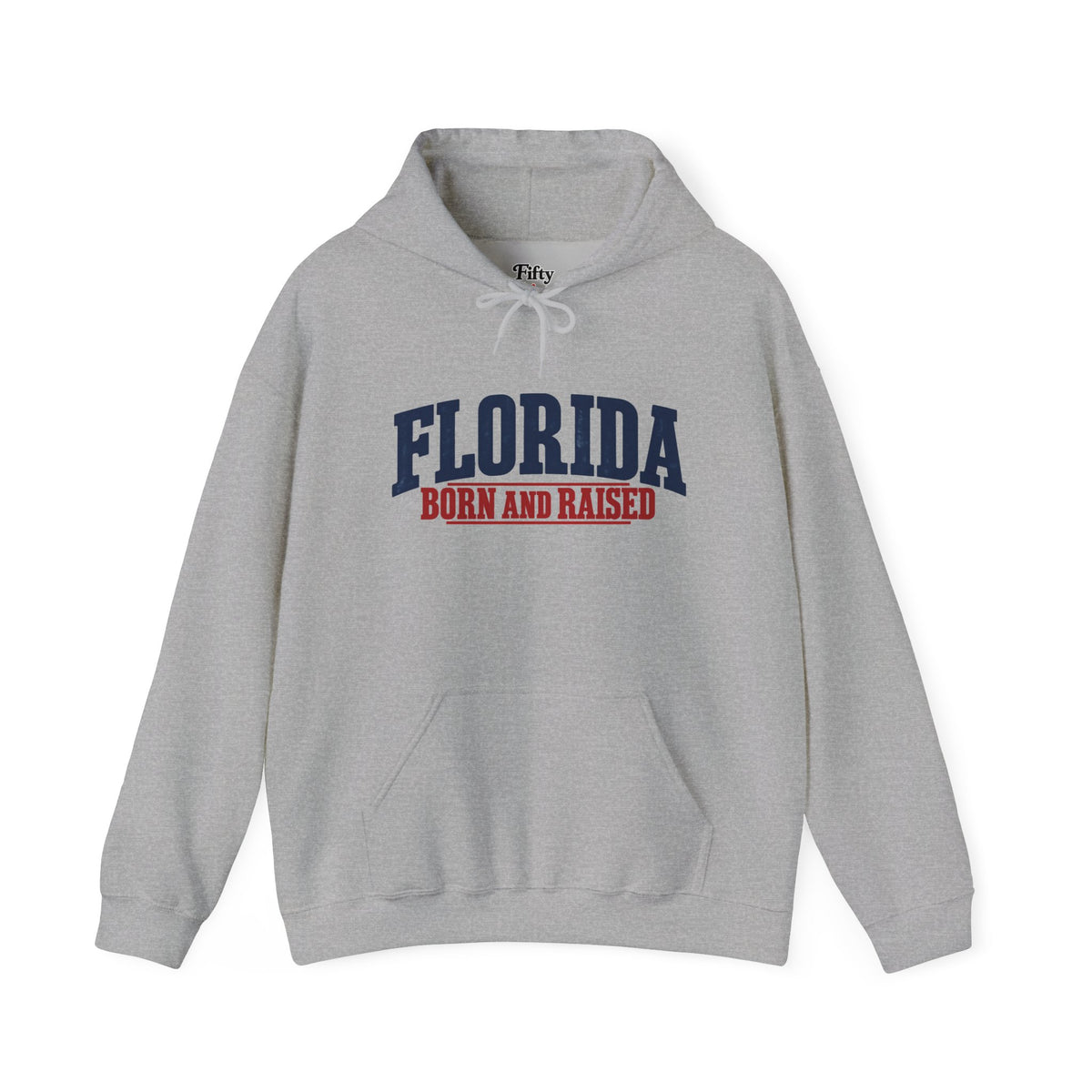Florida Born and Raised Classic Americana Unisex Hoodie Graphic