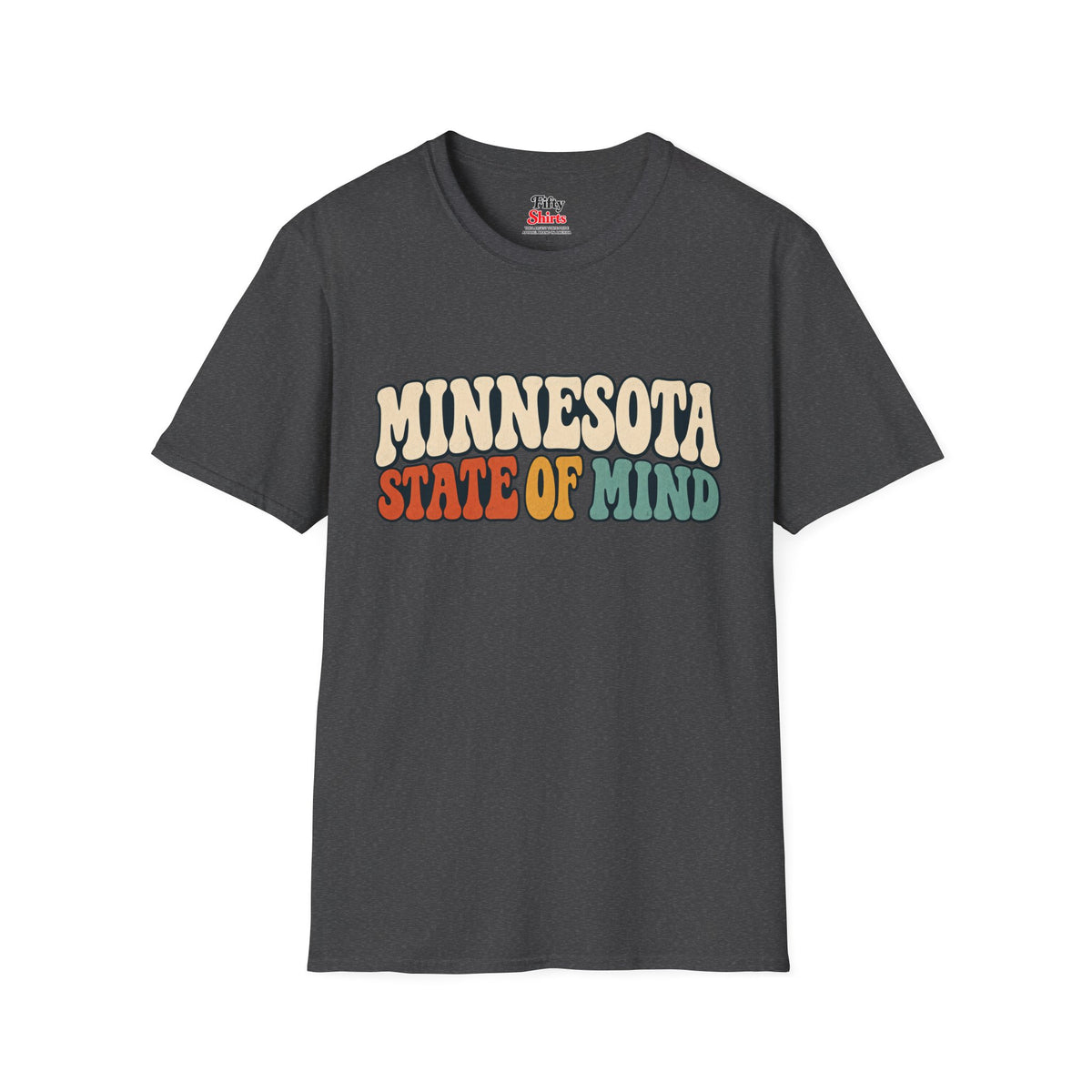 Minnesota State of Mind Unisex Softstyle T Shirt State Name Graphic Tee
