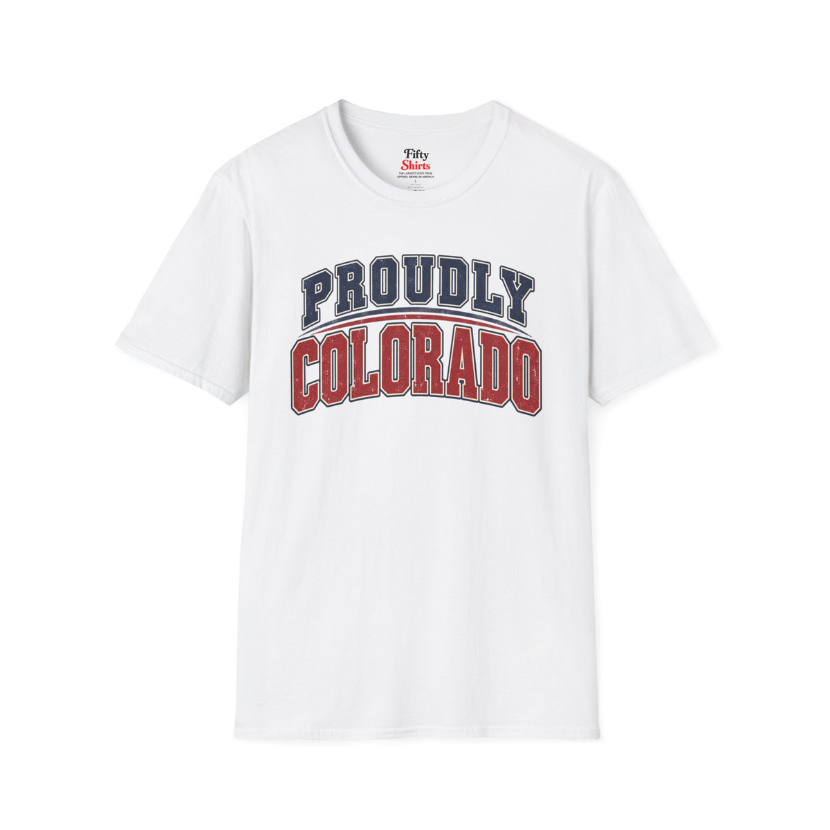 Proudly Colorado Unisex Softstyle T Shirt State Name Graphic Tee