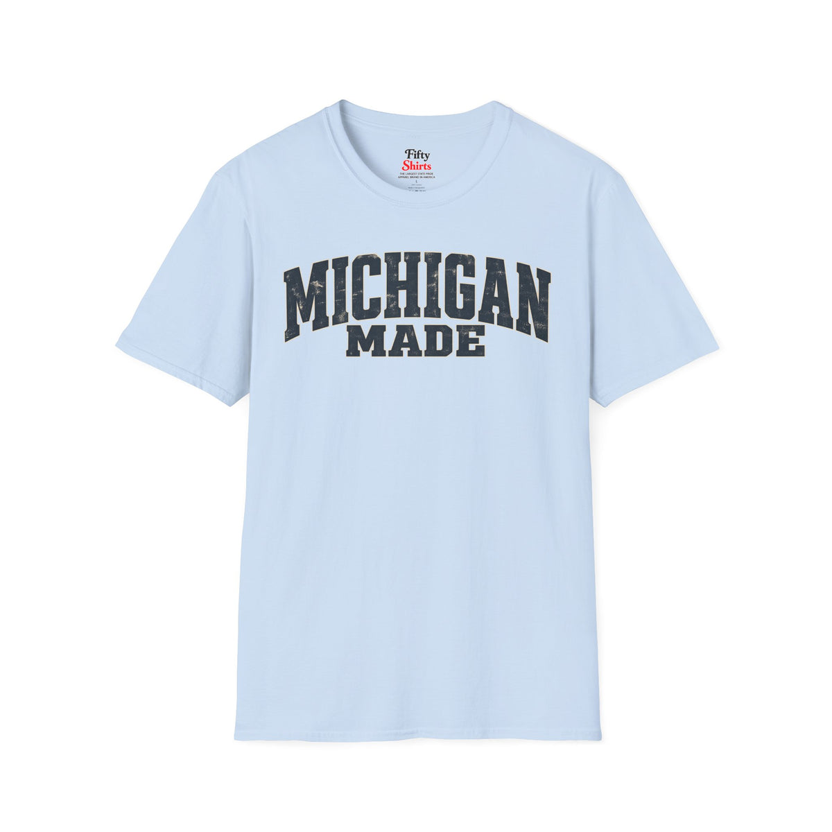 Michigan Made Unisex Softstyle T Shirt State Name Graphic Tee
