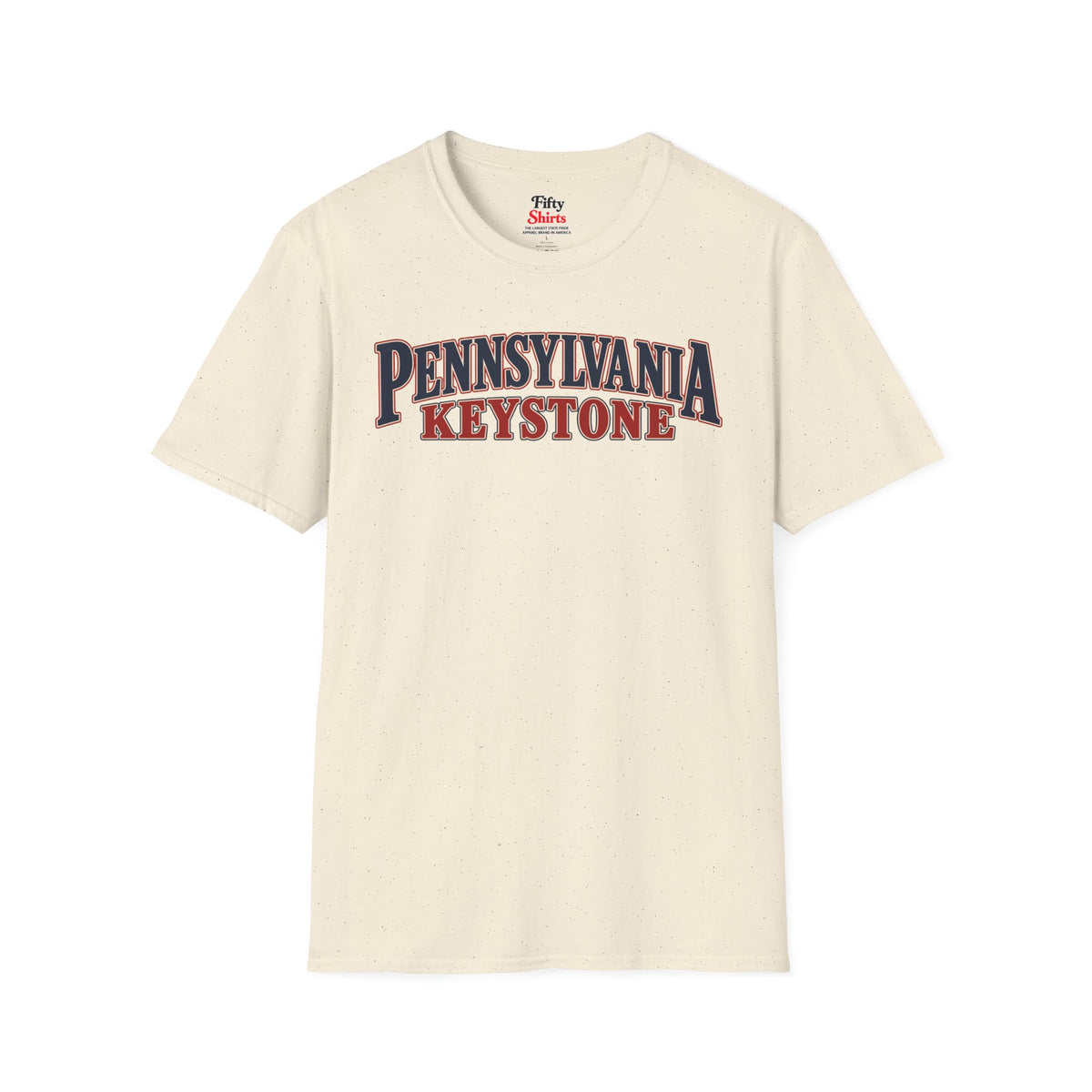 Pennsylvania Keystone Unisex Softstyle T Shirt State Name Graphic Tee