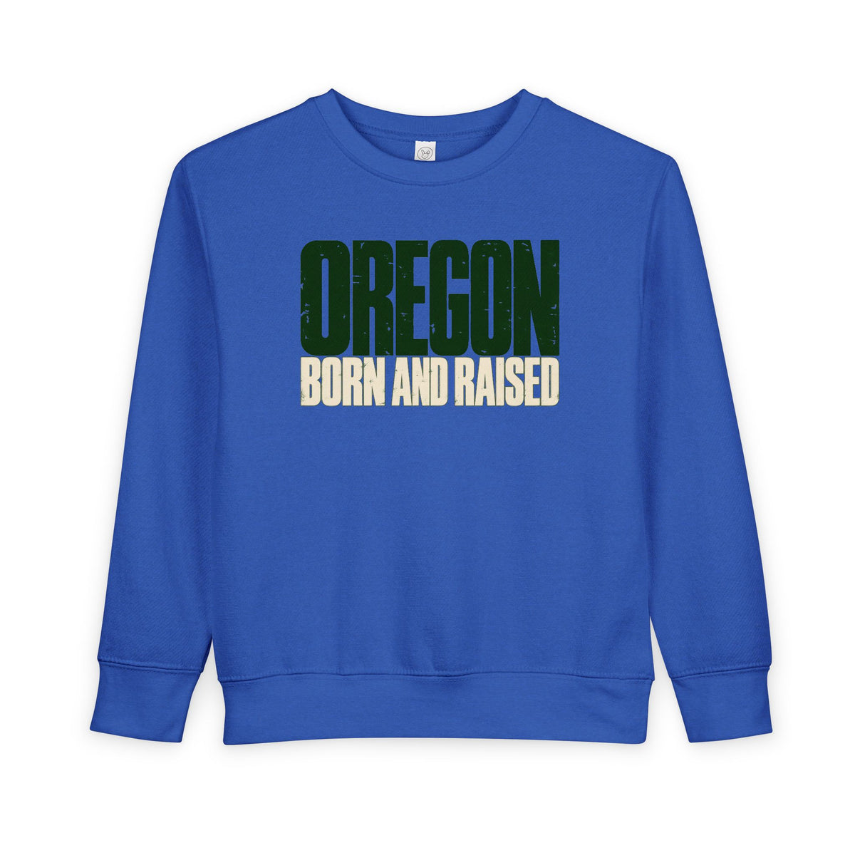 Oregon Born and Raised Streetwear Unisex Toddler Sweatshirt