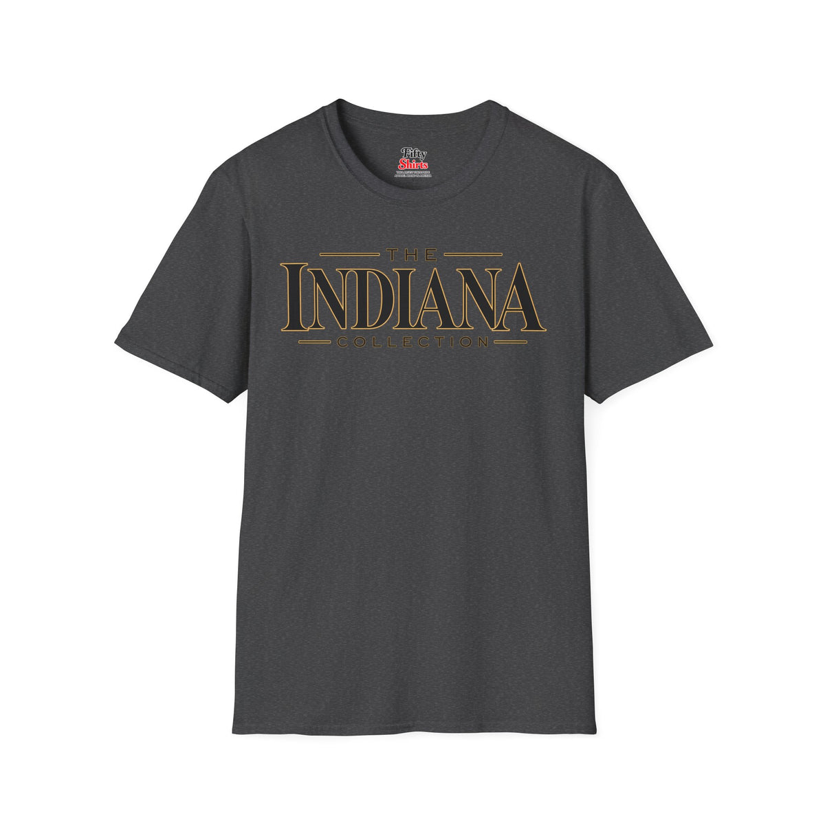The Indiana Collection Unisex Softstyle T Shirt State Name Graphic Tee