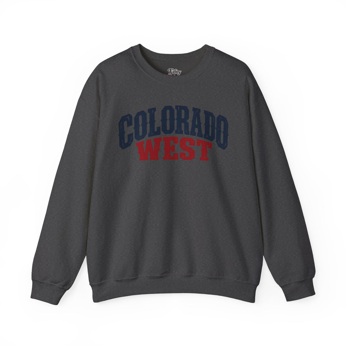 Colorado West Unisex Crewneck Sweatshirt State Name Graphic