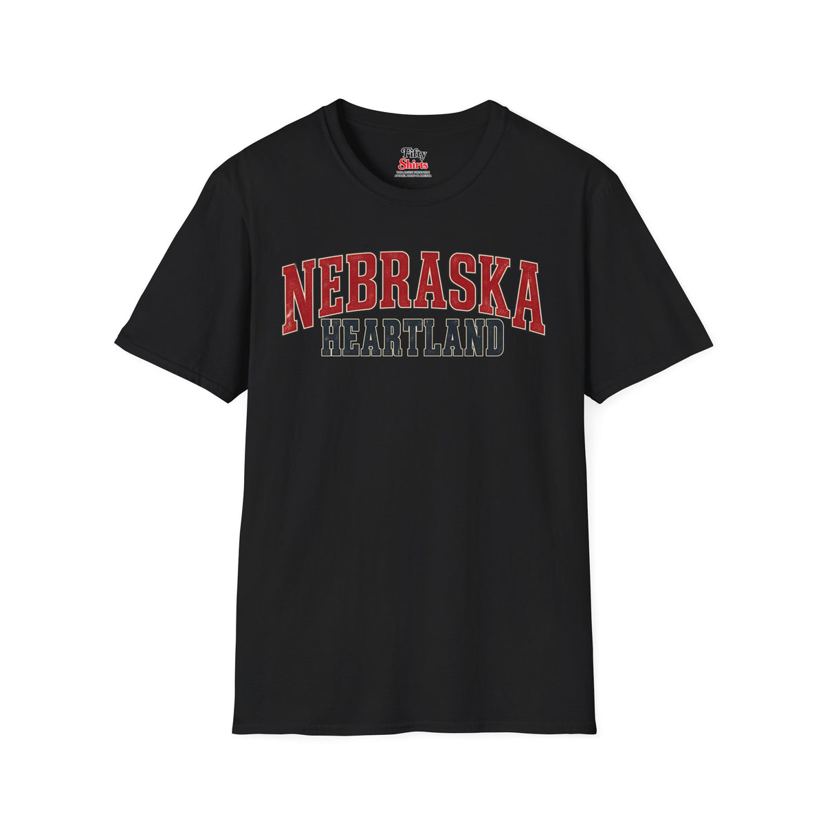 Nebraska Heartland Unisex Softstyle T Shirt State Name Graphic Tee