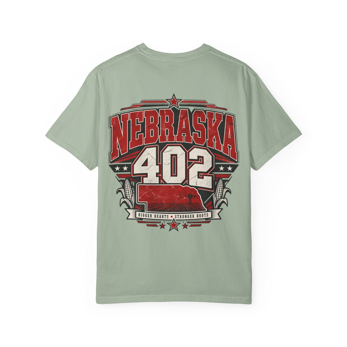 Nebraska 402 Unisex Comfort Color 1717 Streetwear Graphic Tee