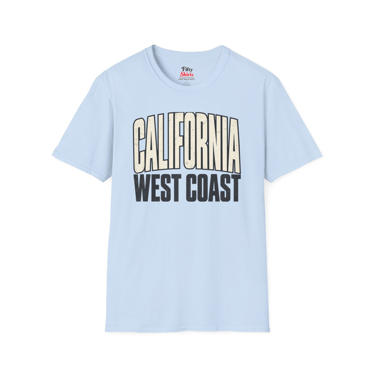 California West Coast Unisex Softstyle T Shirt State Name Graphic Tee (1)