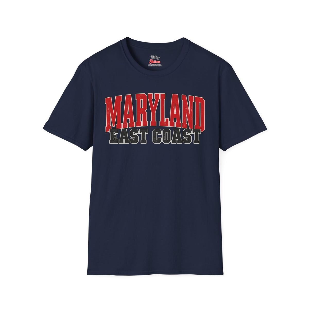 Maryland East Coast Unisex Softstyle T Shirt State Name Graphic Tee