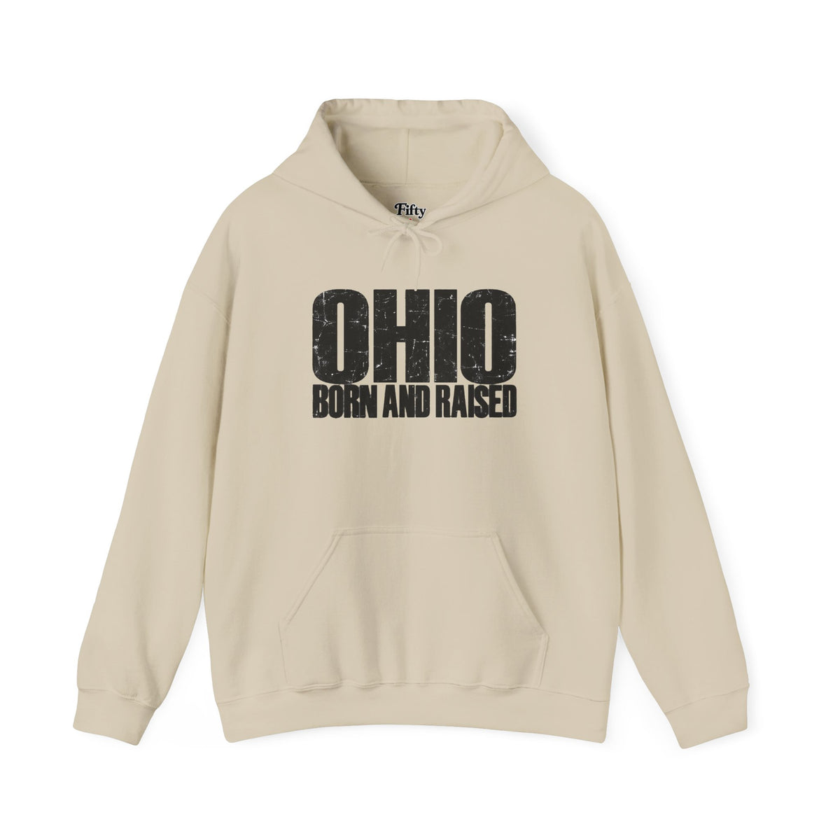 Ohio Born and Raised Modern Midwest Streetwear Unisex Hoodie Graphic