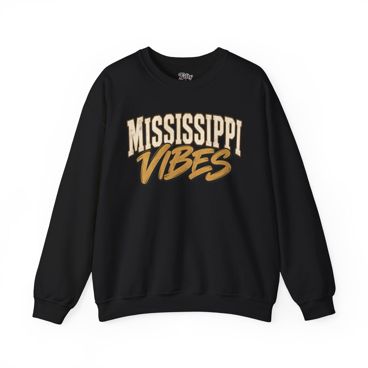 Mississippi Vibes Unisex Crewneck Sweatshirt State Name Graphic