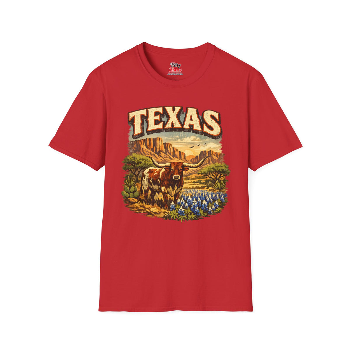 Texas Wildlife Unisex Softstyle T Shirt State Pride Graphic Tee Collections FS03