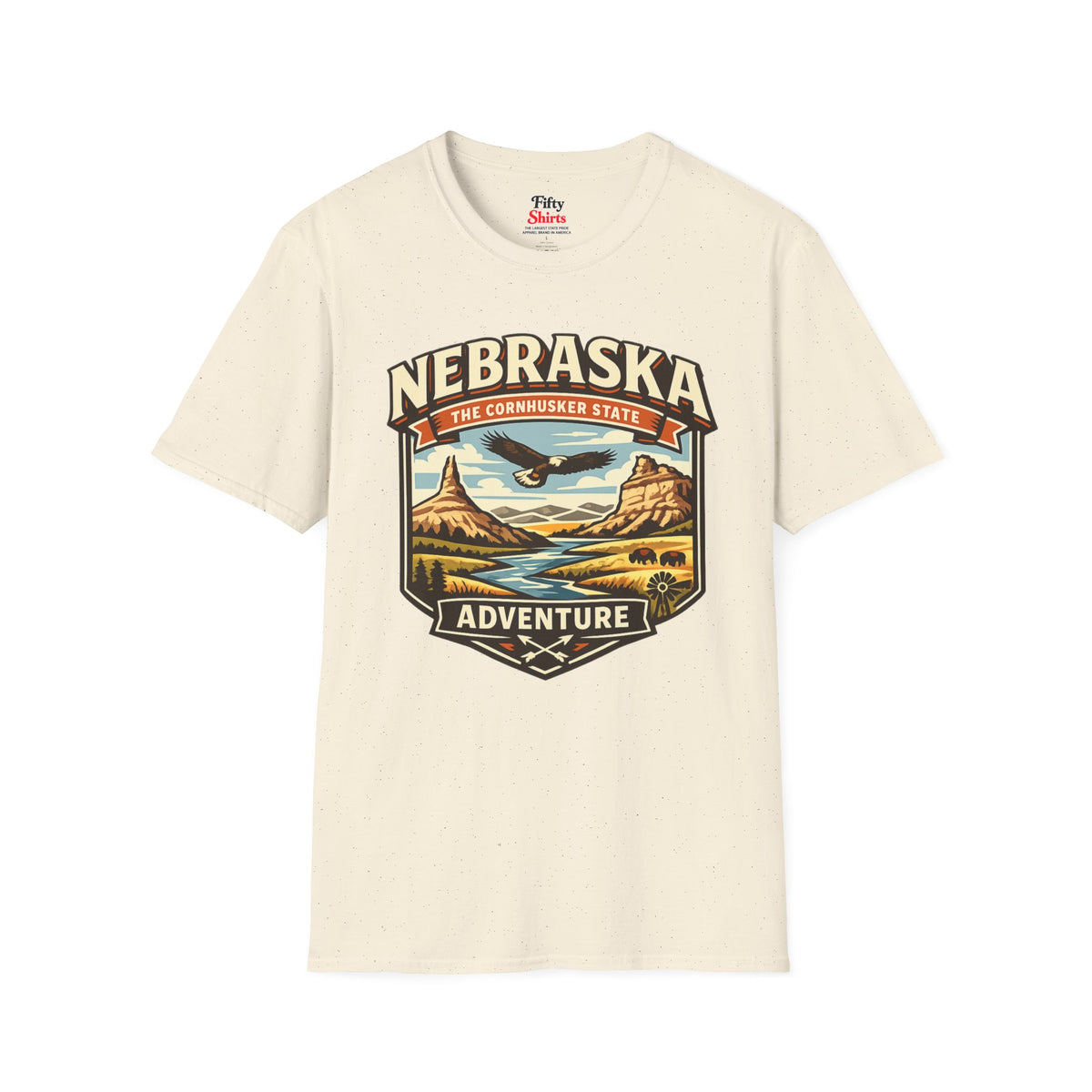 Nebraska Cornhusker State Adventure Unisex Softstyle T Shirt State Pride Graphic Tee Collections FS03