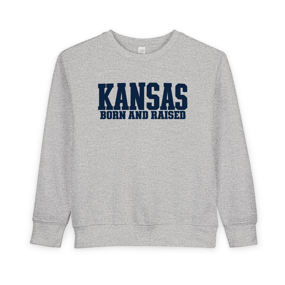 Kansas Born and Raised Premium Streetwear Unisex Toddler Sweatshirt
