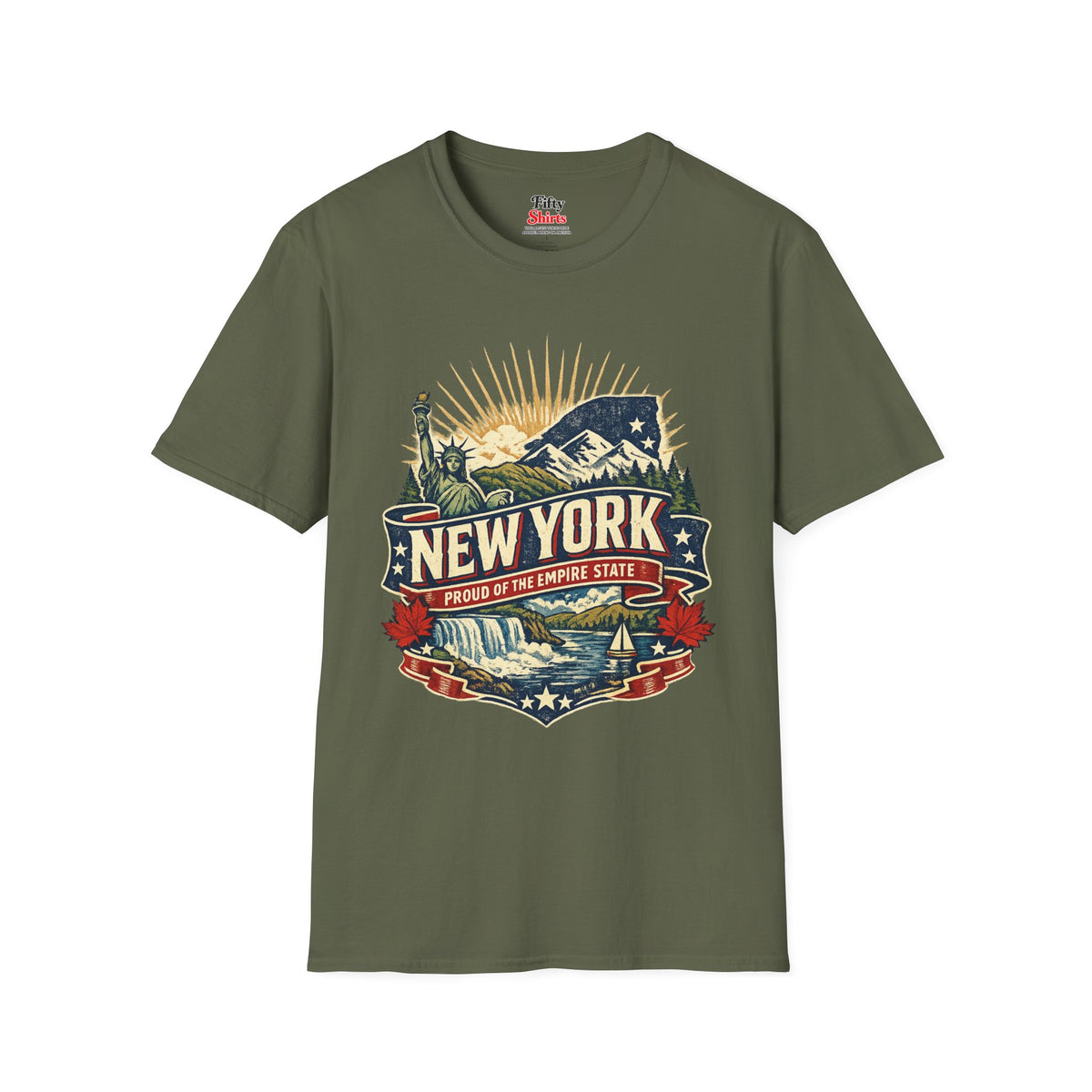 New York Pride Unisex Softstyle T Shirt State Pride Graphic Tee Collections FS03