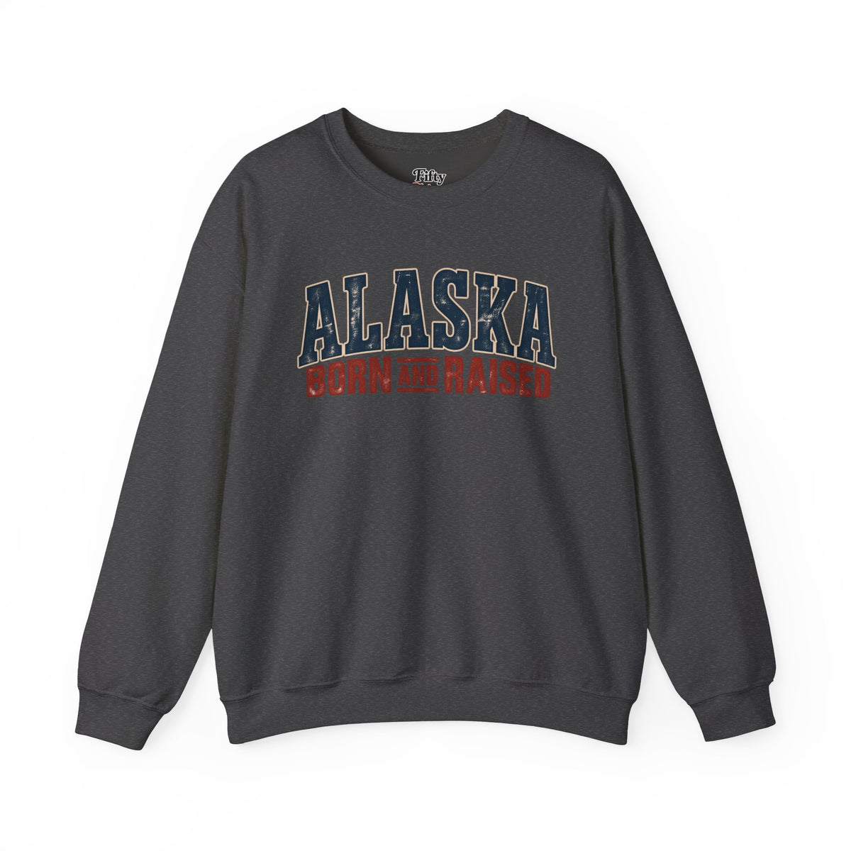 Alaska Born and Raised Vintage Outdoor Heritage Unisex Sweatshirt Graphic