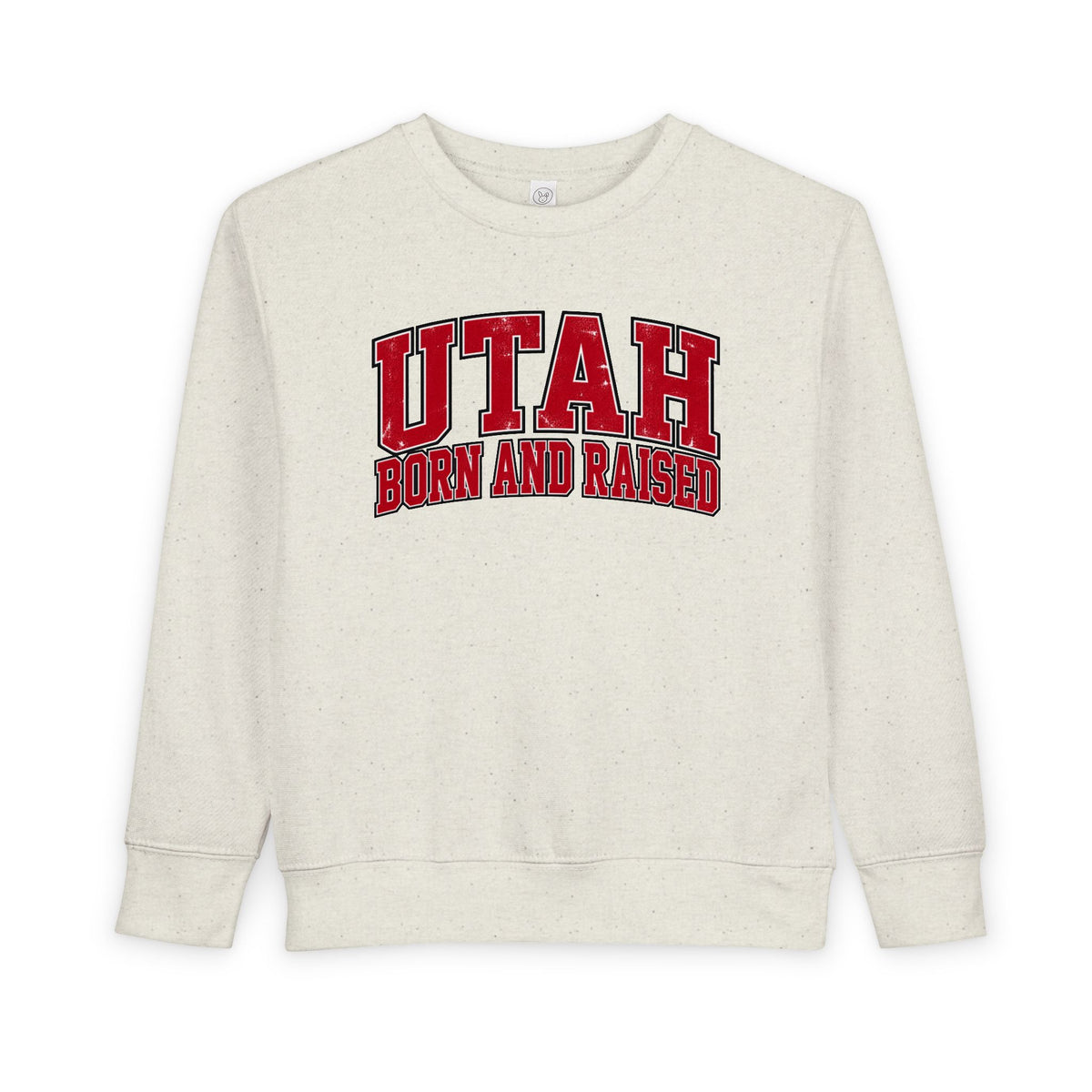 Utah Born and Raised Collegiate Classic Unisex Toddler Sweatshirt