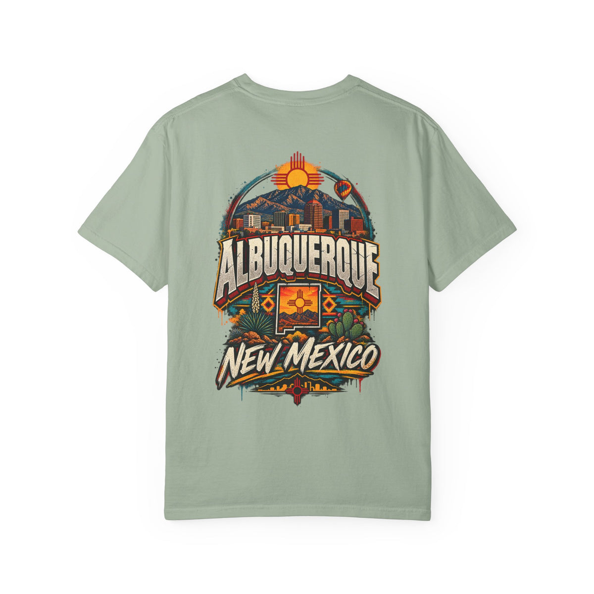 Albuquerque New Mexico Unisex Comfort Color 1717 Streetwear Graphic Tee
