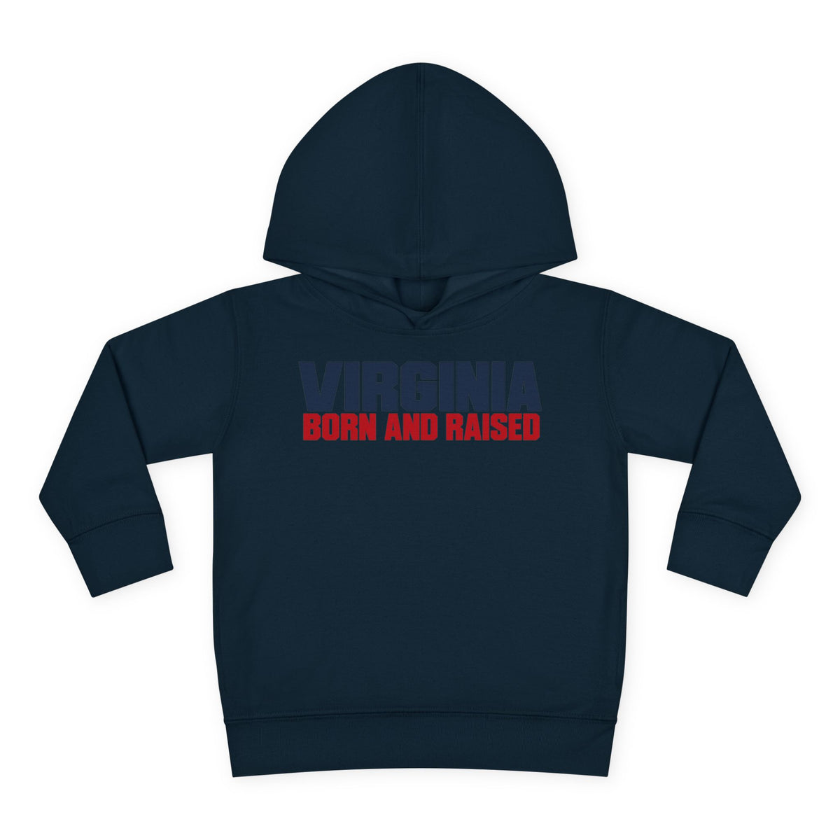 Virginia Born and Raised Minimal Modern Unisex Toddler Pullover Fleece Hoodie