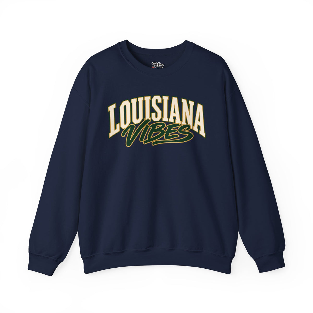 Louisiana Vibes Unisex Crewneck Sweatshirt State Name Graphic