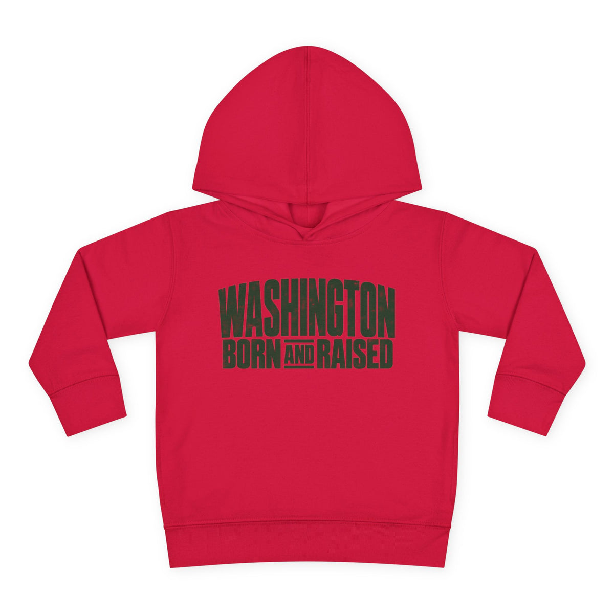 Washington Born and Raised Bold Streetwear Unisex Toddler Pullover Fleece Hoodie