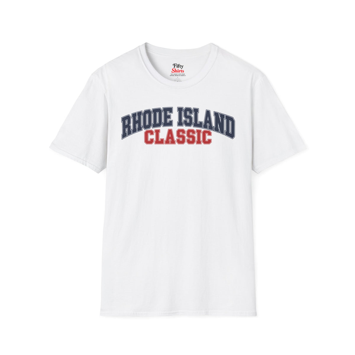 Rhode Island Classic Unisex Softstyle T Shirt State Name Graphic Tee