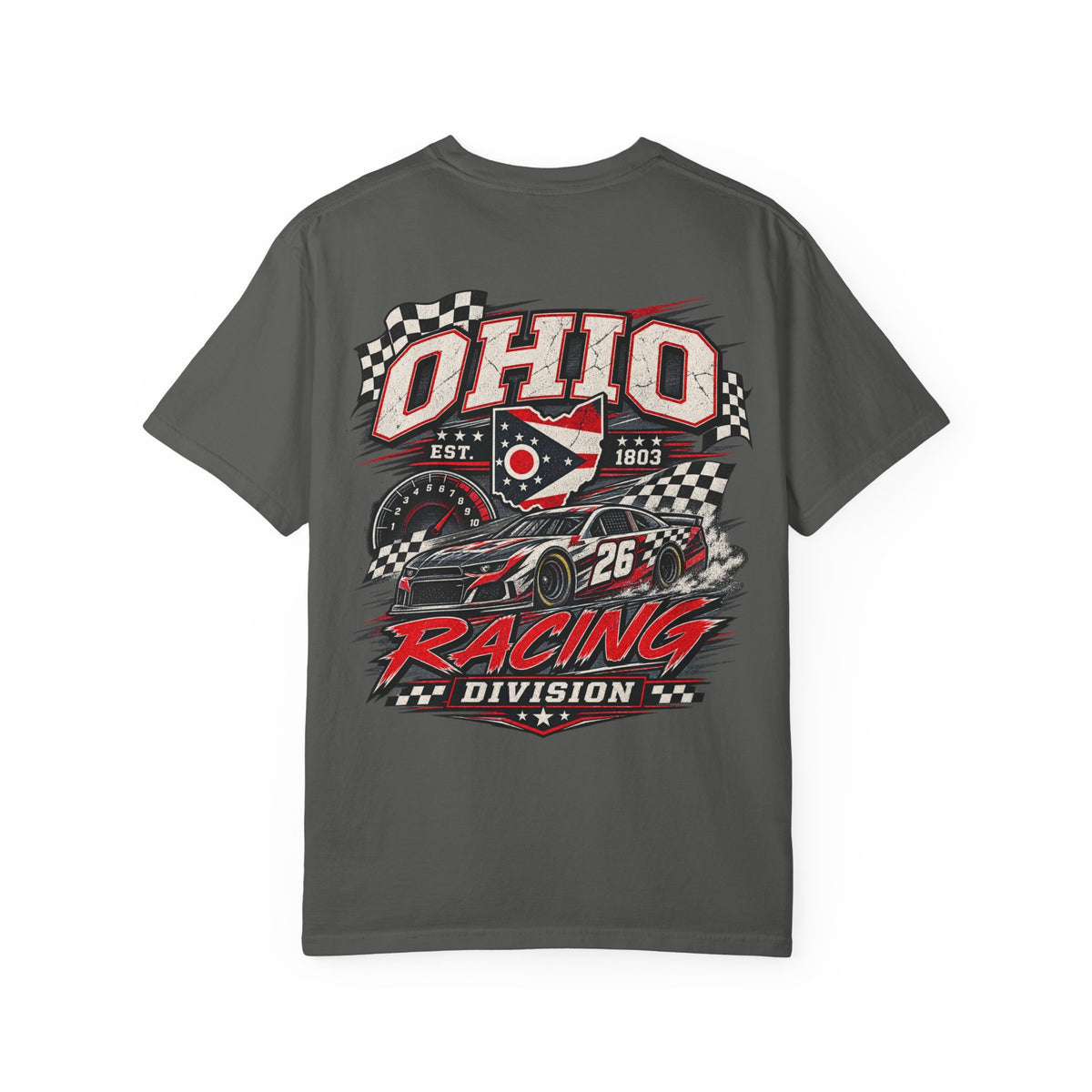 Ohio Racing Division Unisex Comfort Color 1717 Streetwear Graphic Tee