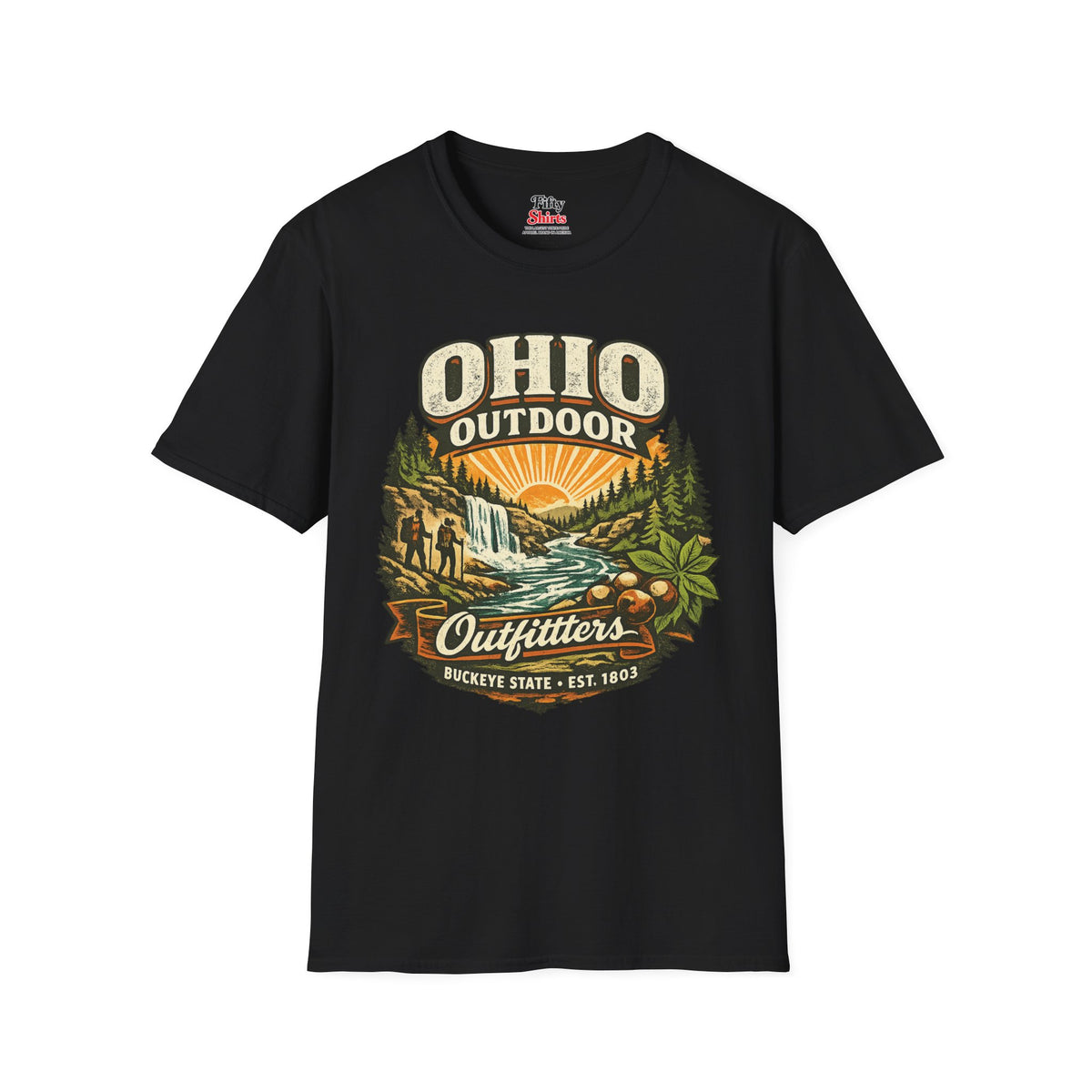 Ohio Outdoor Outfitters Unisex Softstyle T Shirt State Pride Graphic Tee Collections FS03