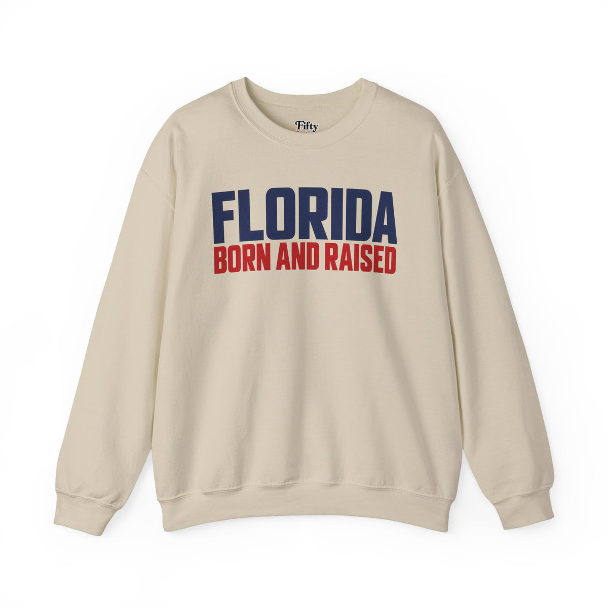 Florida Born and Raised Minimal Luxury Unisex Sweatshirt Graphic