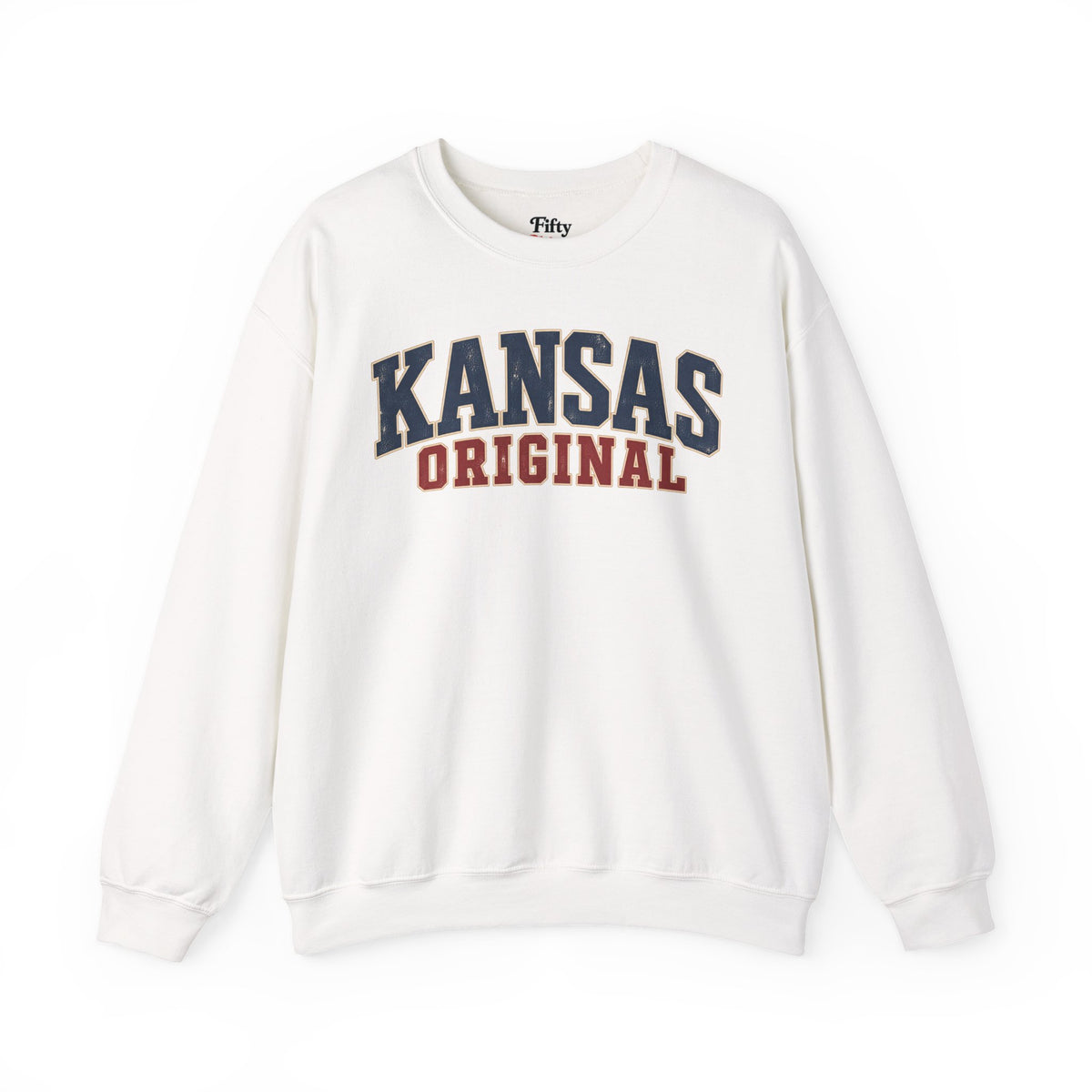 Kansas Original Unisex Crewneck Sweatshirt State Name Graphic
