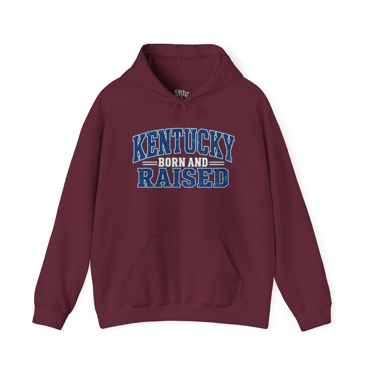 Kentucky Born and Raised Bluegrass Unisex Hoodie Graphic