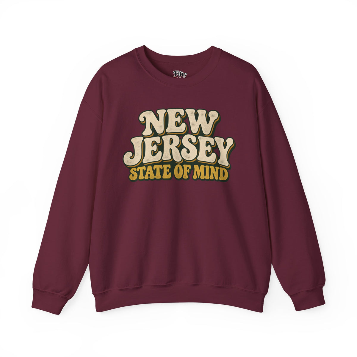 New Jersey State of Mind Unisex Crewneck Sweatshirt State Name Graphic