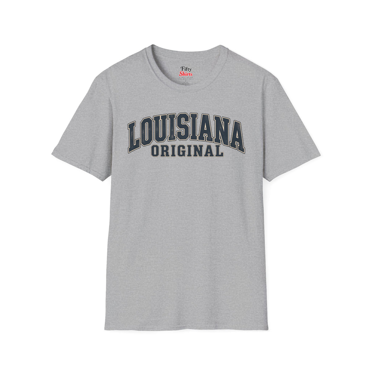 Louisiana Original Unisex Softstyle T Shirt State Name Graphic Tee