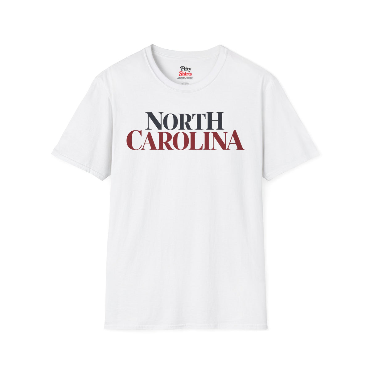 North Carolina Unisex Softstyle T Shirt State Name Graphic Tee