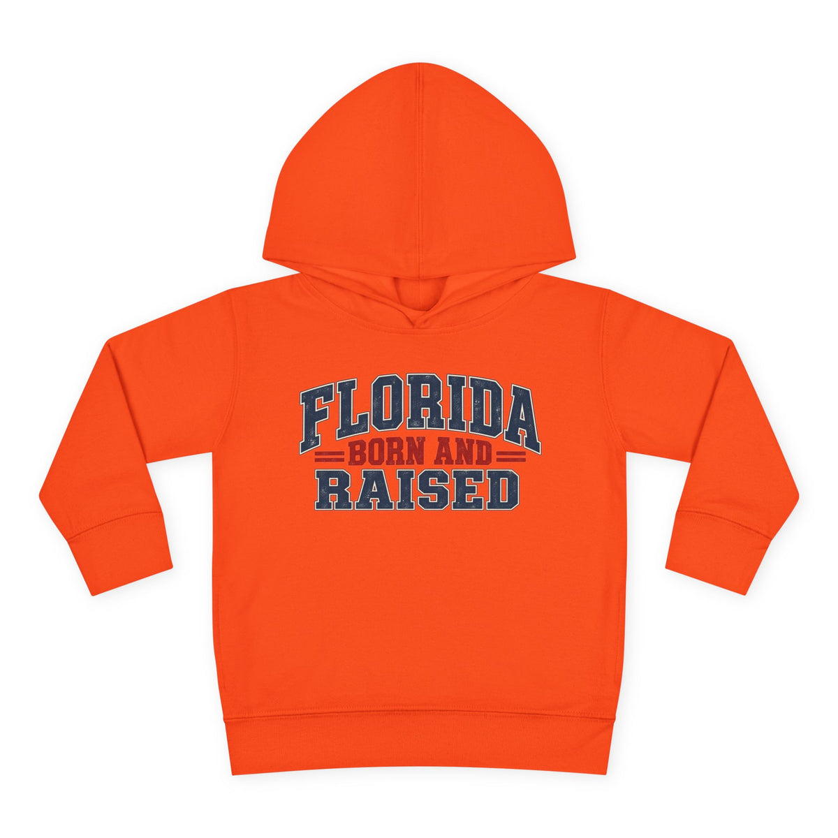 Florida Born and Raised Rustic Americana Unisex Toddler Pullover Fleece Hoodie