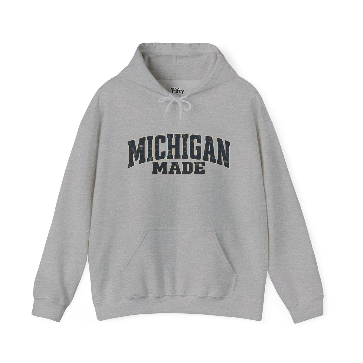 Michigan Made Unisex Hoodie State Name Graphic