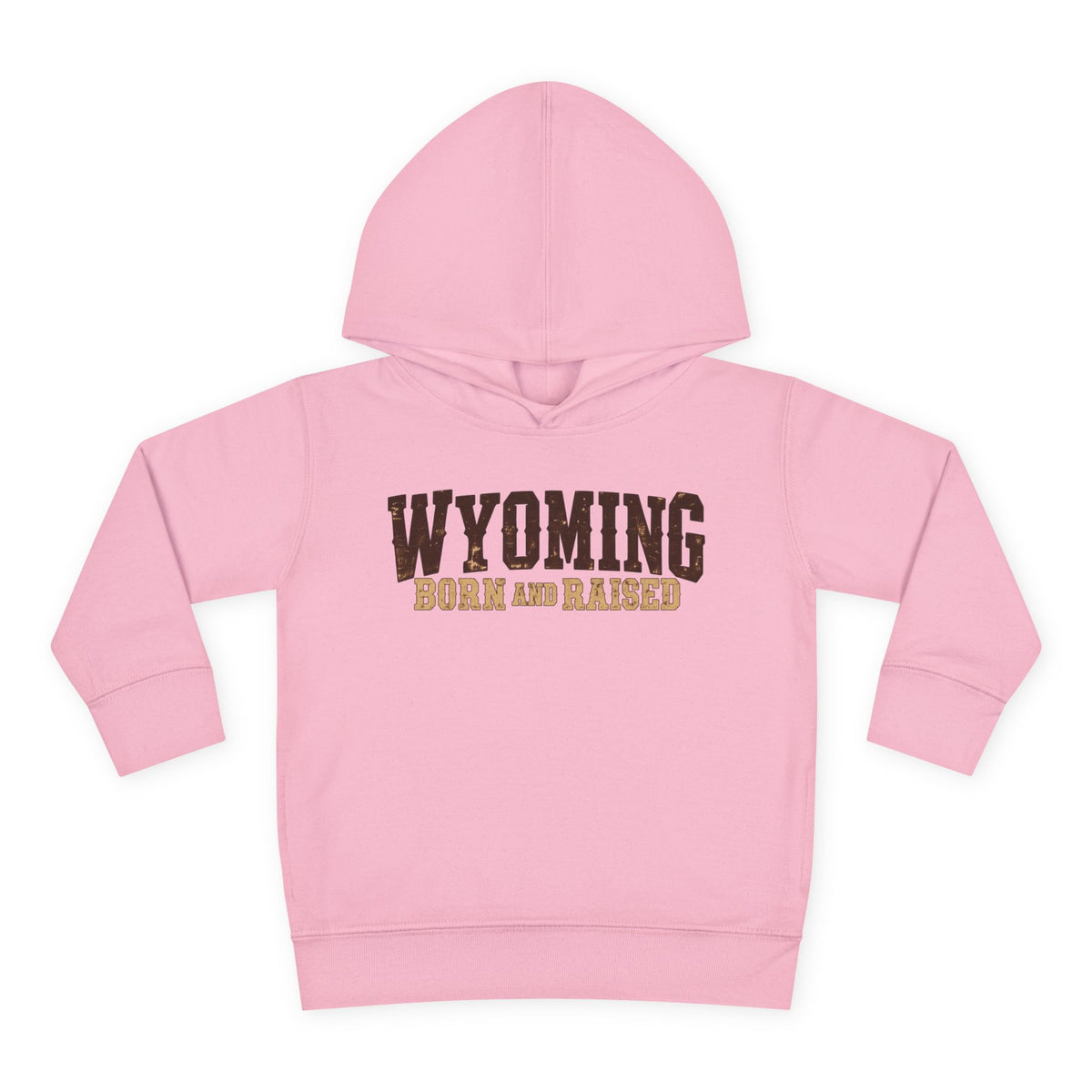 Wyoming Born and Raised Cowboy Heritage Unisex Toddler Pullover Fleece Hoodie