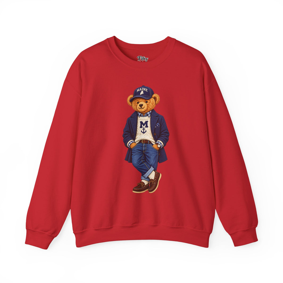 Maine- Game Day Teddy Bear Sweatshirt