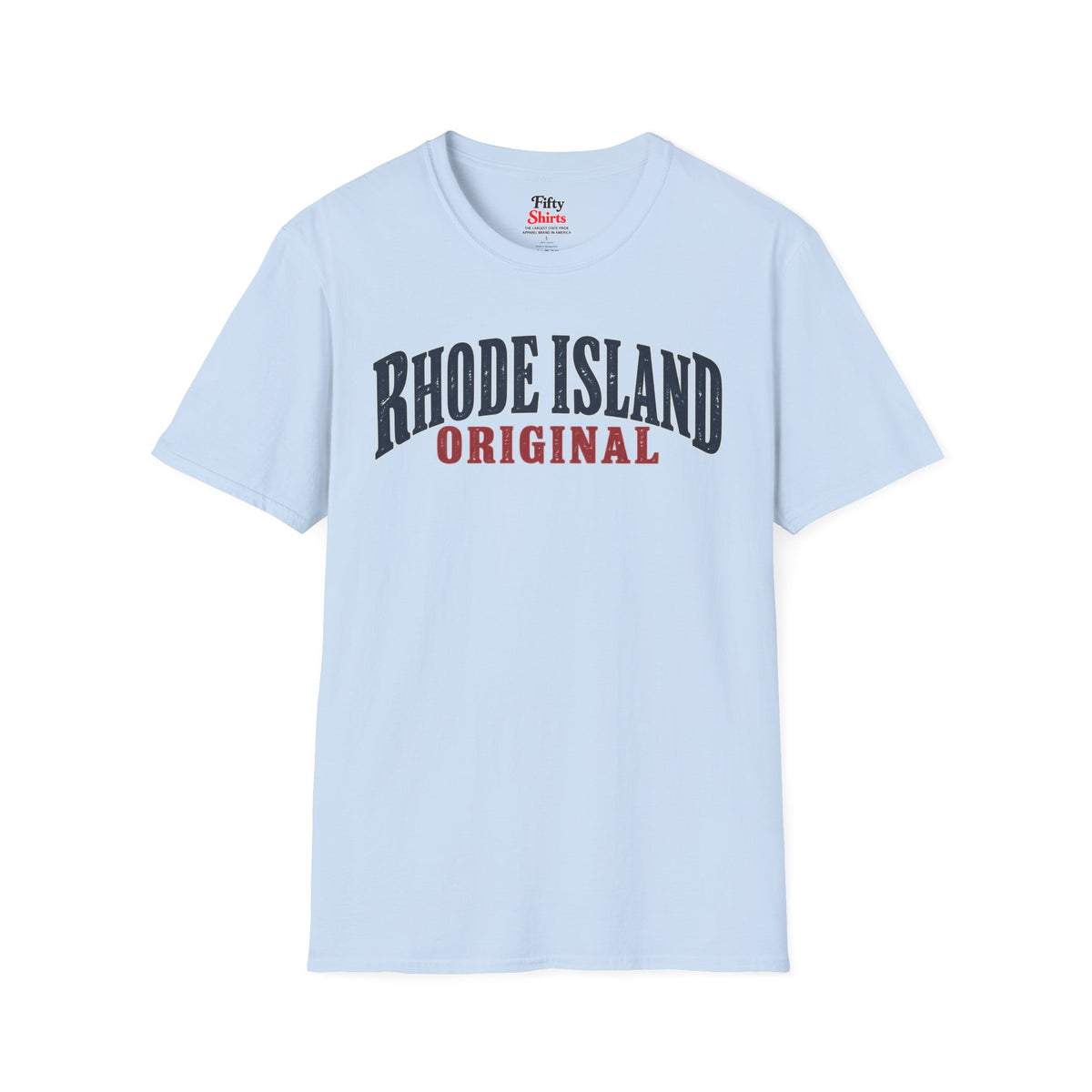 Rhode Island Original Unisex Softstyle T Shirt State Name Graphic Tee