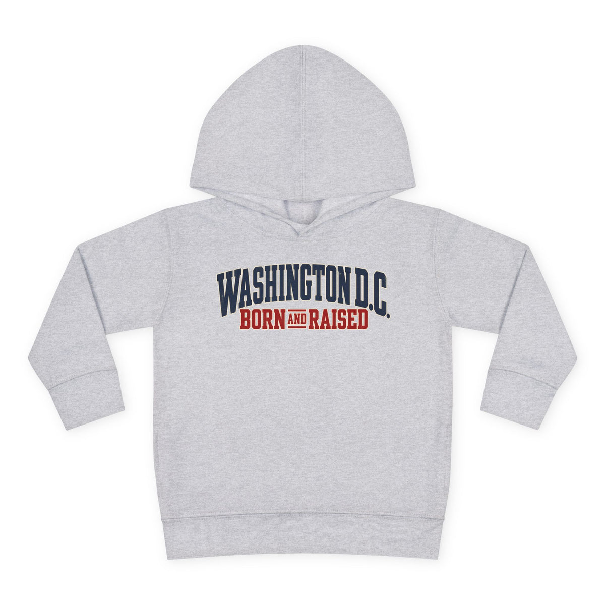 Washington DC Born and Raised Premium East Coast Unisex Toddler Pullover Fleece Hoodie