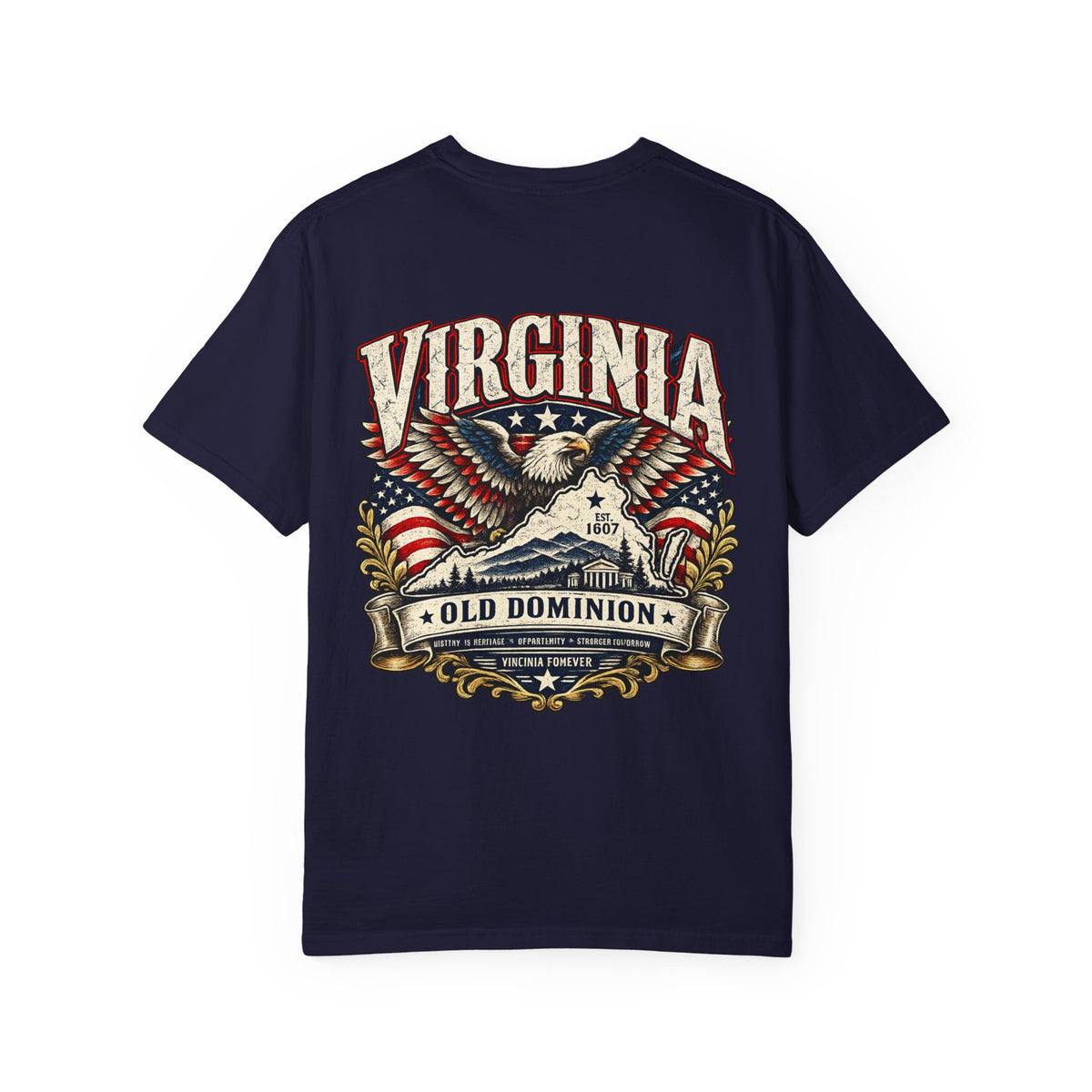 Virginia Old Dominion Unisex Comfort Color 1717 Streetwear Graphic Tee