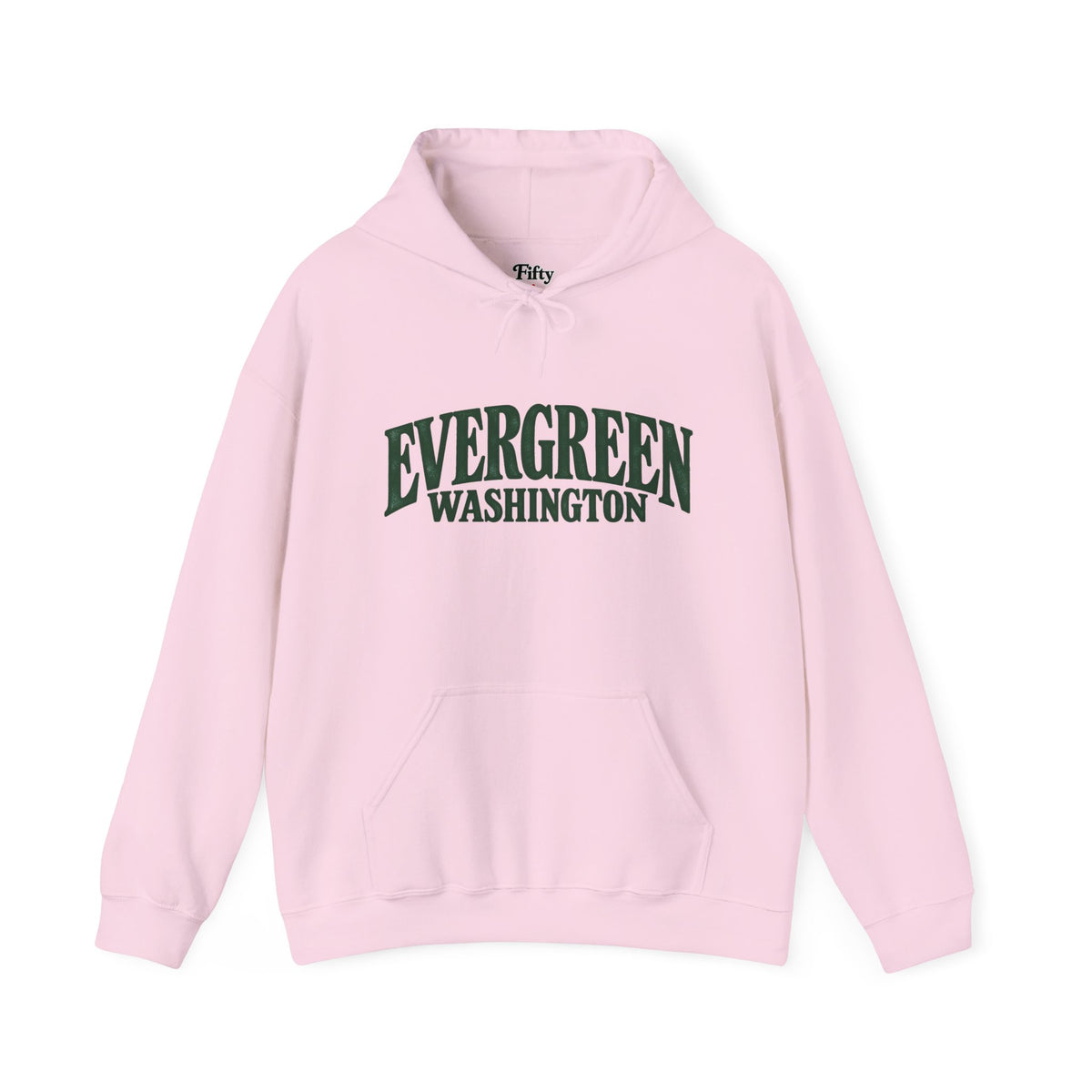 Evergreen Washington Unisex Hoodie State Name Graphic
