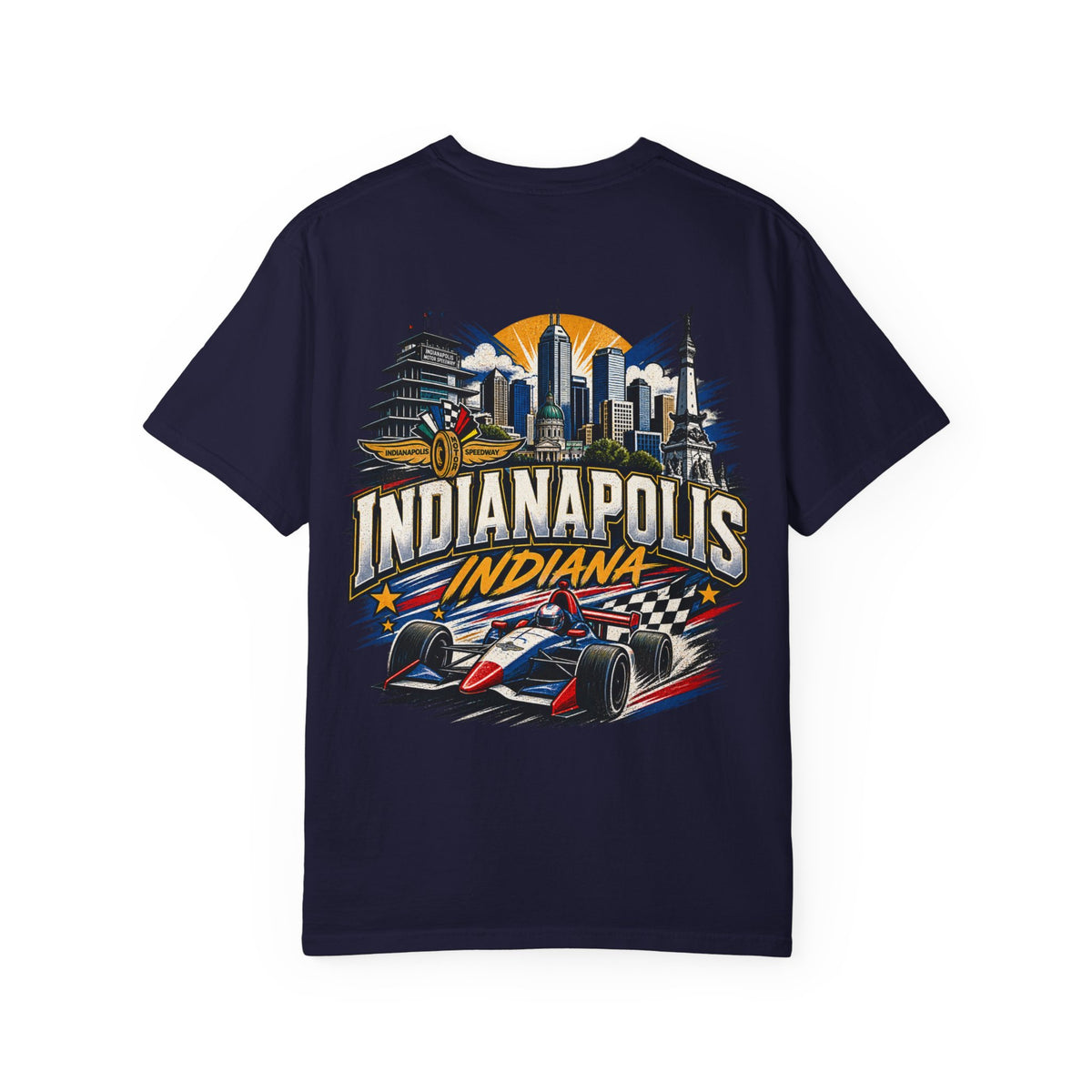 Indianapolis Indiana Unisex Comfort Color 1717 Streetwear Graphic Tee