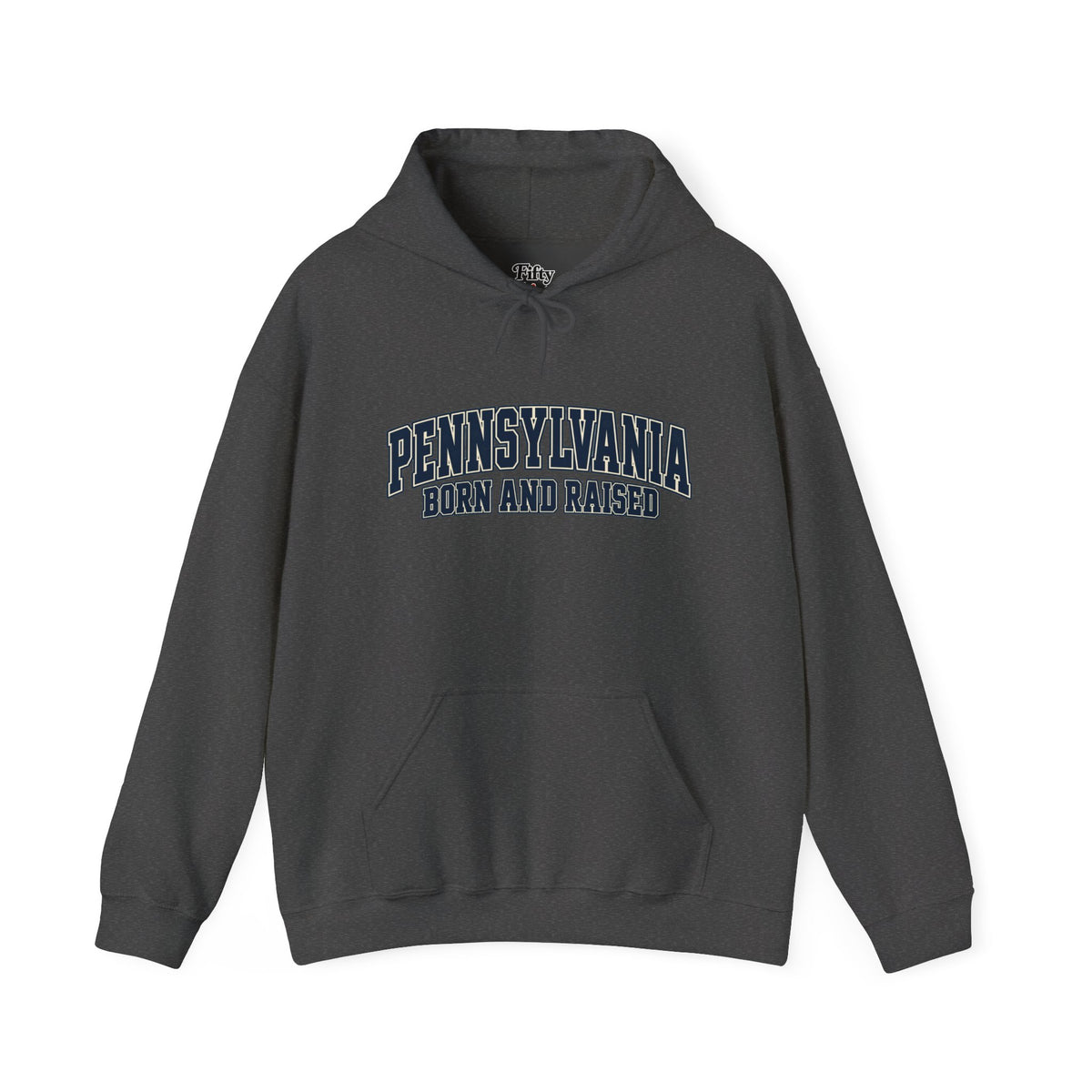 Pennsylvania Born and Raised Old-School Athletic Unisex Hoodie Graphic